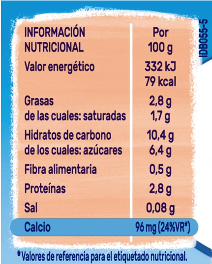 información nutricional información nutricional
