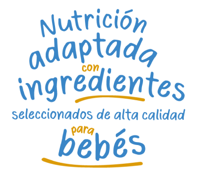 Nutrición adaptada con ingredientes seleccionados de alta calidad para bebés Nutrición adaptada con ingredientes seleccionados de alta calidad para bebés
