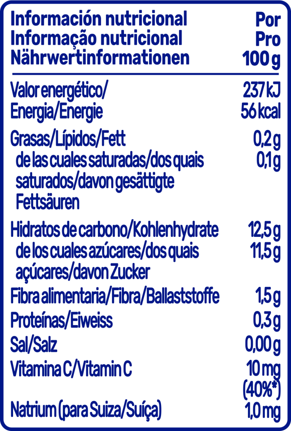 Pure de frutas Nestlé Funny Fruits | Ingredientes