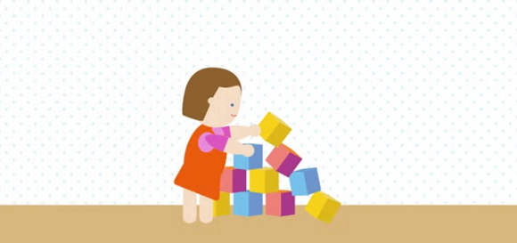 Juegos para bebés una construcción