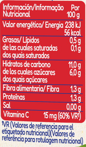 información nutricional información nutricional