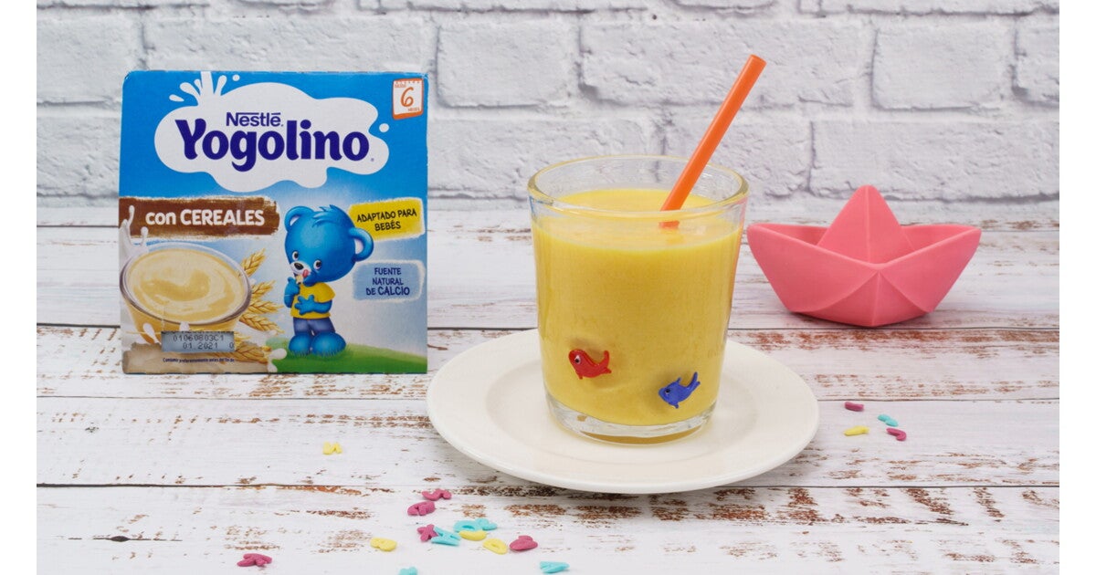Smoothie de mango y plátano