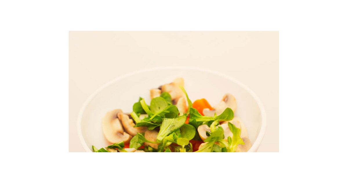 Ensalada de canónigos con champiñones
