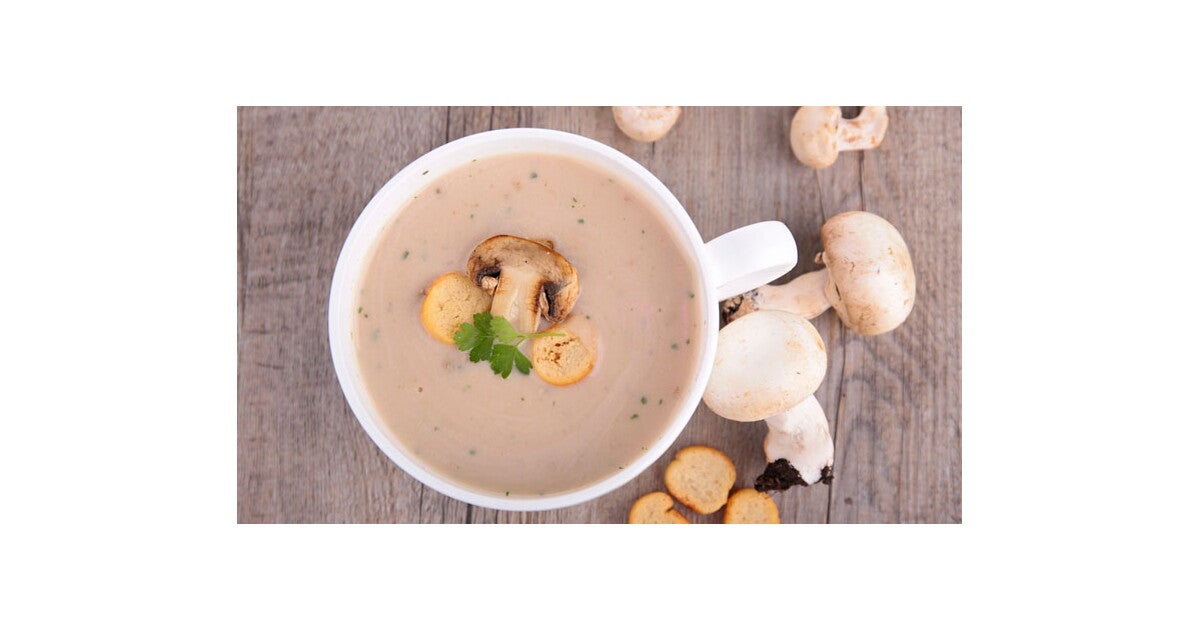 Crema de champiñones