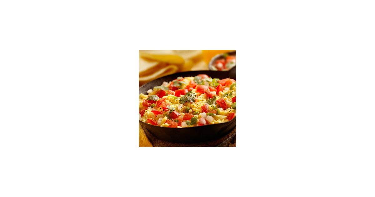 Revuelto de huevo con tomate