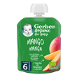 Bolsita puré de fruta GERBER Mango para bebés