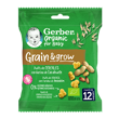 Snacks para bebés de cereales Puffs GERBER Trigo y Avena con Cacahuete orgánico